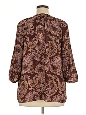 Rose + Olive 3/4 Sleeve Blouse (view 2)