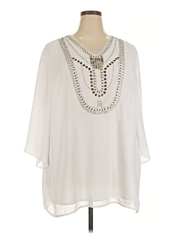 Maggie Barnes 3/4 Sleeve Blouse (view 1)