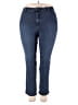 Gloria Vanderbilt Solid Blue Jeans Size 18 - photo 1