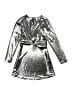 Zara Metallic Silver Dress Size 10 - photo 2