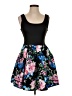 Teeze Me Floral Black Cocktail Dress Size 5 - photo 1