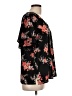 MICHAEL Michael Kors Floral Black Short Sleeve Blouse Size L - photo 4