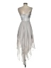 Windsor 100% Polyester Silver Cocktail Dress Size 3 - 4 - photo 2