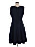 Gabby Skye Solid Blue Cocktail Dress Size 12 - photo 2