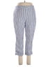 Chico's 100% Linen Stripes Blue Linen Pants Size Lg (2) - photo 1