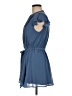 She + Sky 100% Polyester Solid Blue Casual Dress Size M - photo 5