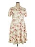 Unbranded Floral Ivory Casual Dress Size 2X - photo 1
