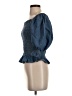 Gap Blue 3/4 Sleeve Blouse Size S - photo 5