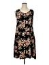 BFA Classics 100% Rayon Floral Black Casual Dress Size XL (petite) - photo 1