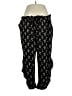 Susina Print Black Casual Pants Size 1X - photo 1