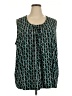 Catherines Teal Sleeveless Blouse Size 3X - photo 1