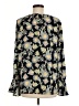 Ann Taylor LOFT 100% Polyester Black Long Sleeve Blouse Size M - photo 2