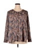 Ann Taylor LOFT Gray Long Sleeve Blouse Size XXL - photo 1