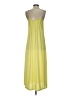 Natori 100% Polyester Solid Yellow Casual Dress Size S - photo 2