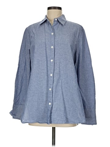 Max Studio Long Sleeve Button-Down Shirt (view 1)