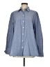 Max Studio Blue Long Sleeve Button-Down Shirt Size M - photo 1