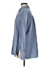 Max Studio Blue Long Sleeve Button-Down Shirt Size M - photo 5