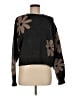 Promesa U.S.A. 100% Polyester Floral Black Pullover Sweater Size M - photo 1