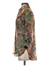 Saints + Secrets Paisley Green 3/4 Sleeve Blouse Size S (petite) - photo 5