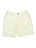 Topshop Solid Yellow Khaki Shorts Size 8 - photo 1