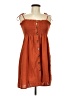 Romwe 100% Polyester Solid Orange Sleeveless Top Size L - photo 1