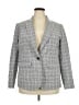 A New Day Checkered-gingham Gray Blazer Size 18 - photo 1