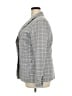A New Day Checkered-gingham Gray Blazer Size 18 - photo 5