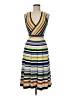 Milly Stripes Yellow Cocktail Dress Size M - photo 1