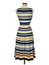 Milly Stripes Yellow Cocktail Dress Size M - photo 2