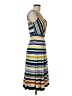 Milly Stripes Yellow Cocktail Dress Size M - photo 4