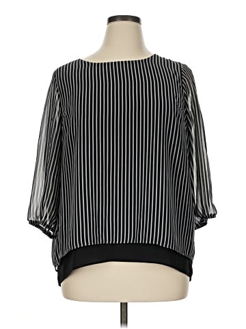 AB Studio 3/4 Sleeve Blouse (view 1)