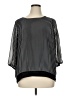 AB Studio 100% Polyester Black 3/4 Sleeve Blouse Size XL - photo 1