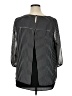 AB Studio 100% Polyester Black 3/4 Sleeve Blouse Size XL - photo 2