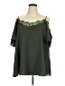 chic soul (chicsoul.com) 100% Polyester Green 3/4 Sleeve Blouse Size 3XL - photo 1