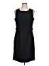 Etcetera Solid Black Casual Dress Size 10 - photo 1