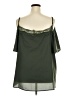 chic soul (chicsoul.com) 100% Polyester Green 3/4 Sleeve Blouse Size 3XL - photo 2