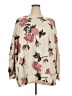 Torrid 100% Cotton Floral Ivory Pullover Sweater Size 2X Plus (2) - photo 1