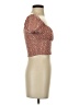 Shein Brown Short Sleeve Top Size 2 - photo 4