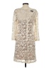 Peck & Peck 100% Polyester Ivory Cocktail Dress Size 4 - photo 2