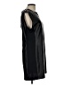 BCBGMAXAZRIA 100% Polyurethane Solid Black Casual Dress Size L - photo 4