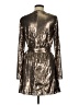 Mac Duggal 100% Polyester Metallic Gold Cocktail Dress Size 6 - photo 2