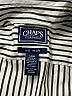 Chaps 100% Cotton Stripes Ivory Silver Long Sleeve Button-Down Shirt Size L - photo 7