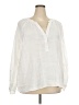 J.Crew 100% Linen Ivory Long Sleeve Blouse Size 3X - photo 1