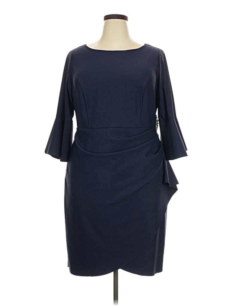 Pre-owned Alex Evenings Cocktail Dress In Blue