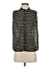 J.Crew 100% Cotton Stripes Black Sleeveless Button-Down Shirt Size 4 - photo 1