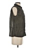 J.Crew 100% Cotton Stripes Black Sleeveless Button-Down Shirt Size 4 - photo 4