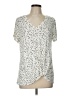 Nine Britton Ivory Short Sleeve Blouse Size L (petite) - photo 1
