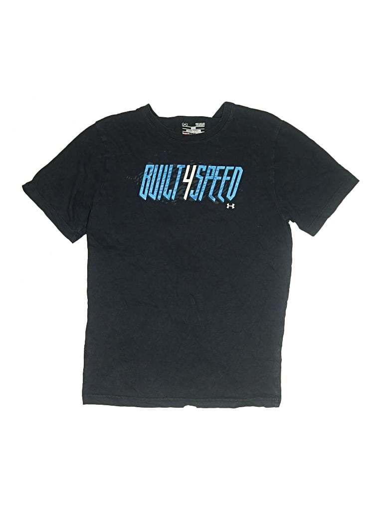 Pre-owned Under Armour Kids' Short Sleeve T-shirt In Black