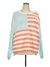 chic soul (chicsoul.com) 100% Polyester Stripes Orange Pullover Sweater Size 3X - photo 1