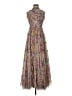 Let Me Be 100% Polyester Floral Gray Cocktail Dress Size XS - photo 1
